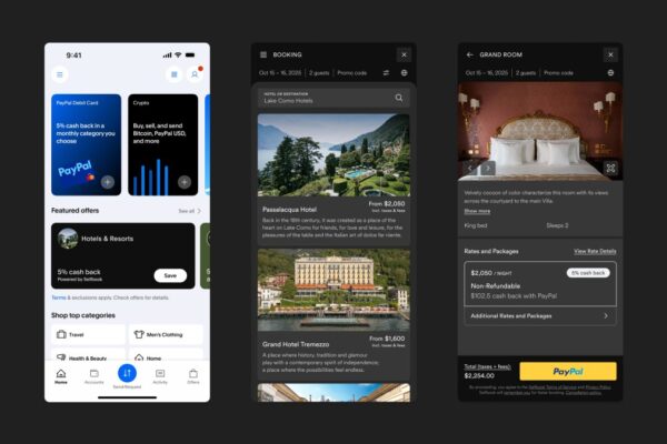PayPal is adding hotel booking within its app, powered by Selfbook