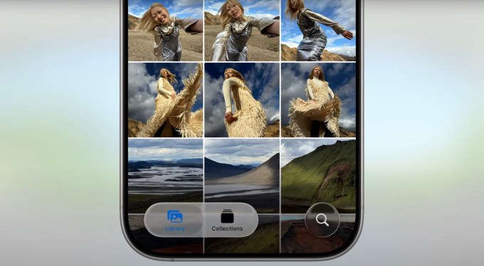 Apple brings back tabs to the Photos app in iOS 26